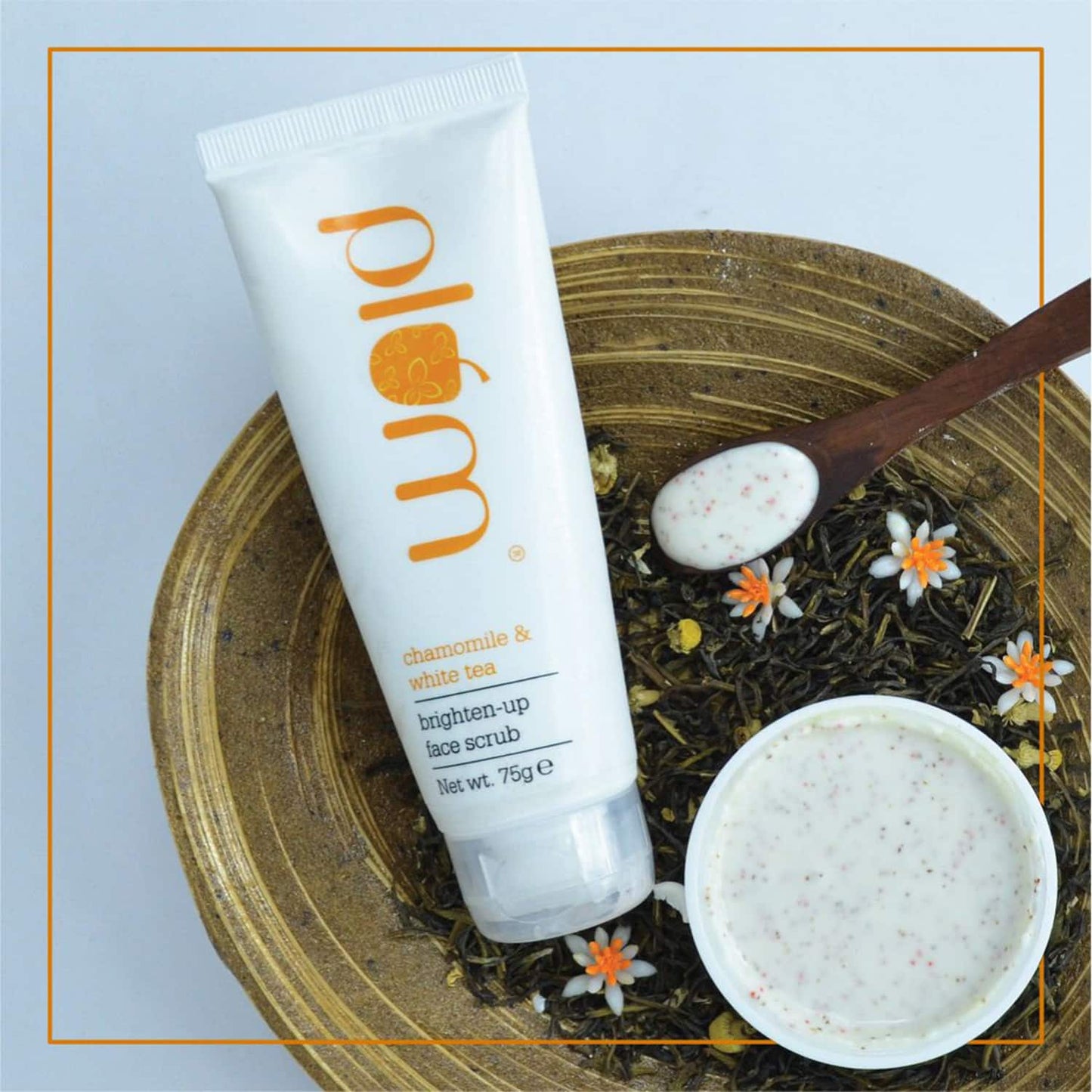 Plum Chamomile & White Tea Brighten-Up Face Scrub - (75g)