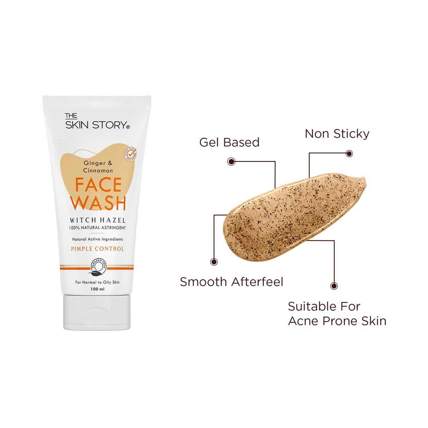The Skin Story Ginger & Cinnamon Facewash (100ml)