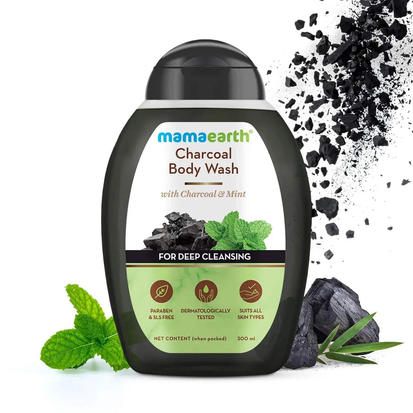 Mamaearth Charcoal Body Wash (300ml)