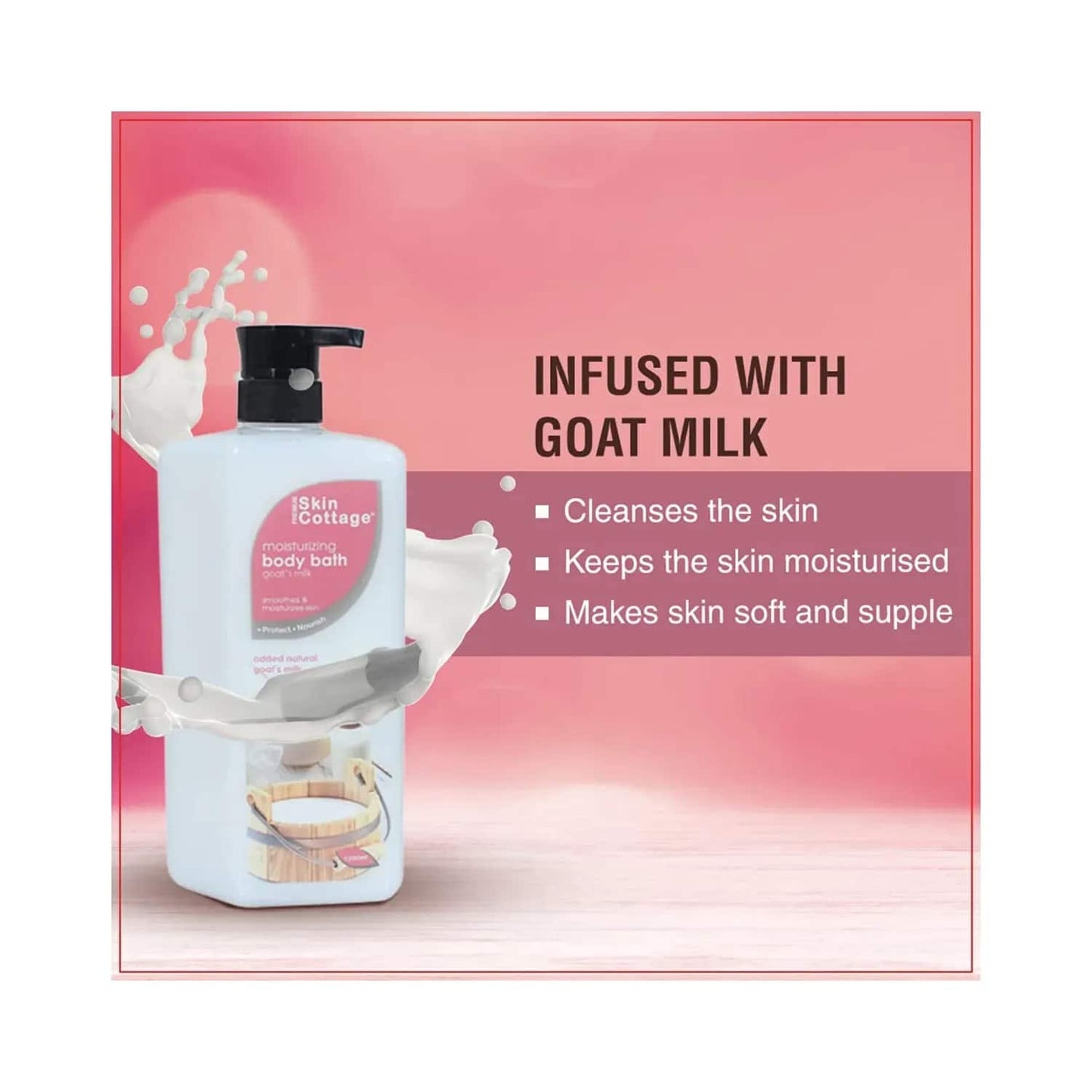 SKIN COTTAGE Moisturizing Goat Milk Body Bath (1000ml)