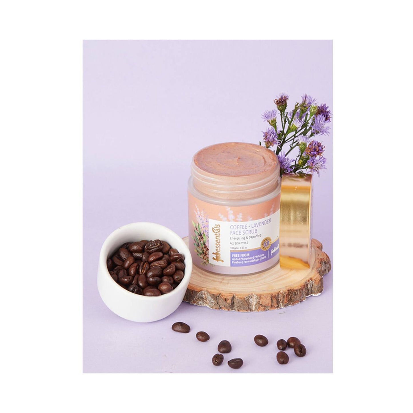 Fabessentials by Fabindia Coffee Lavender Face Scrub (100g)