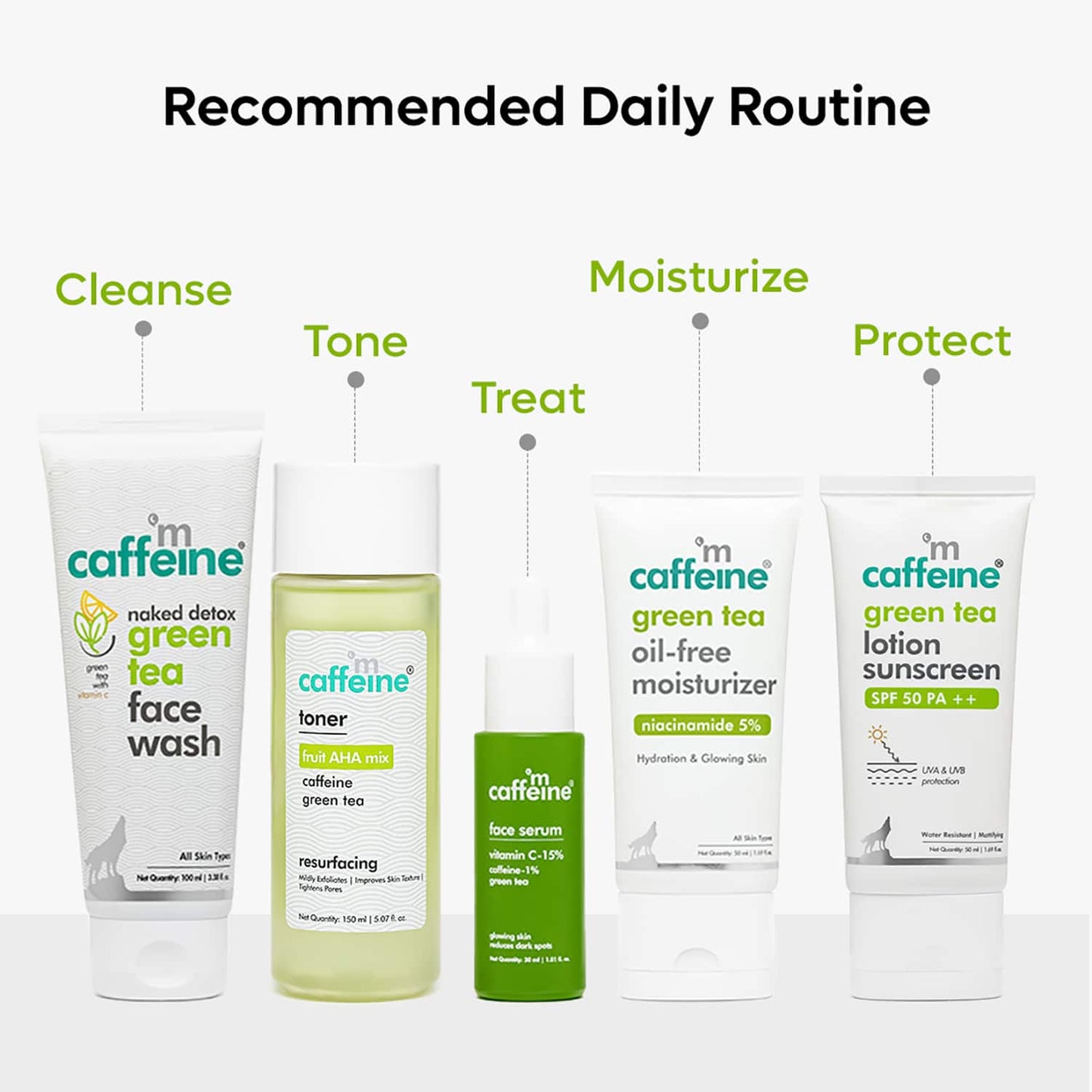 mCaffeine Green Tea Oil-Free Moisturizer with Niacinamide 5% (50ml)