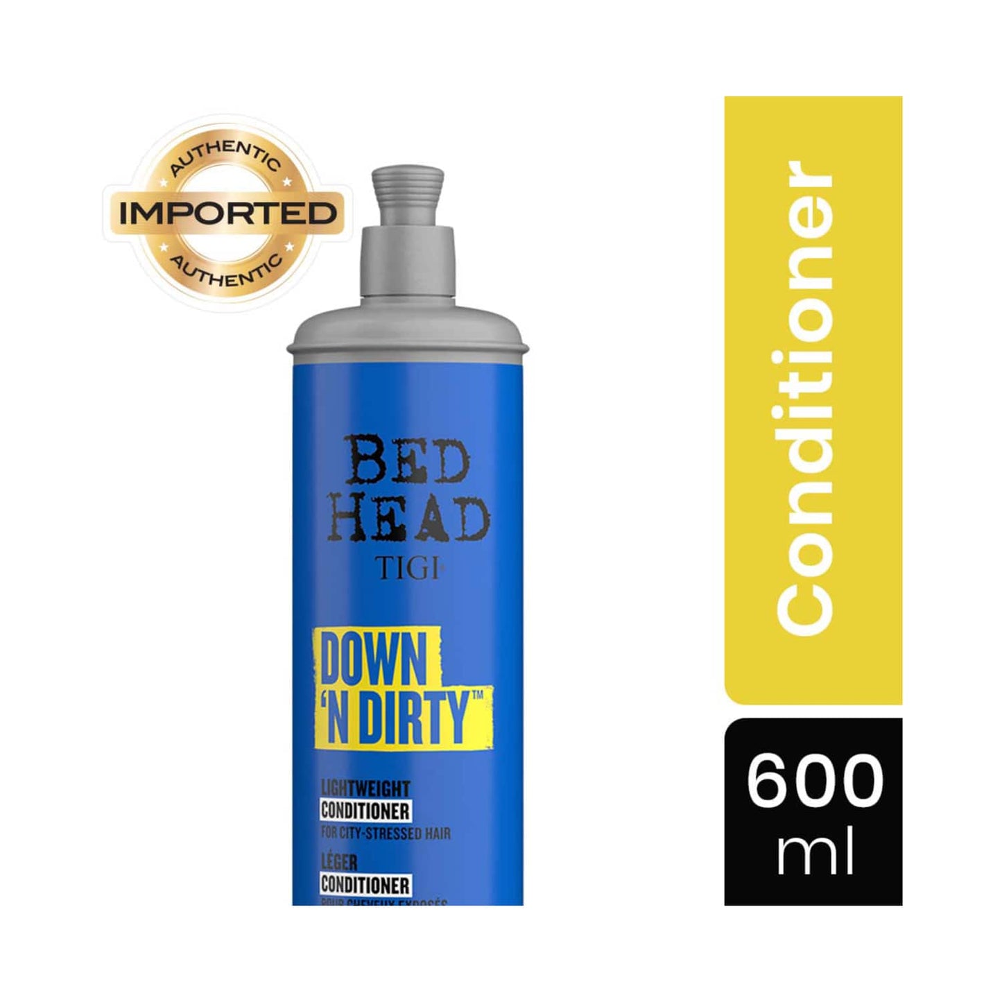 TIGI Bed Head Down N’ Dirty Lightweight Hair Conditioner For Detox & Repair (600ml)