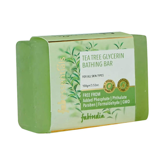 Fabessentials by Fabindia Tea Tree Glycerine Bathing Bar (100g)