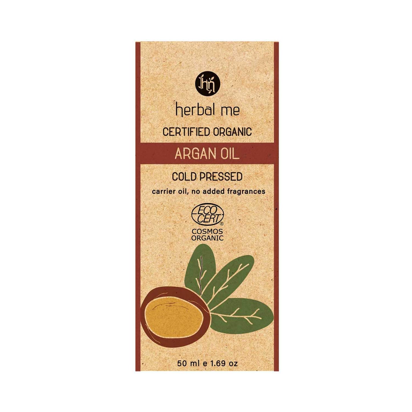 Herbal Me 100% Organic Cold Pressed Argan Oil (50ml)