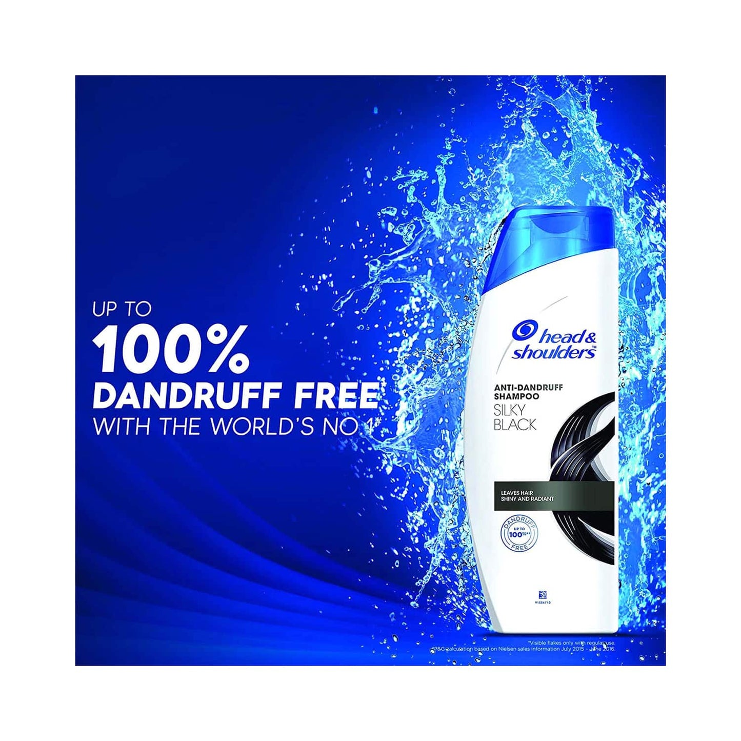 Head & Shoulders Silky Black Anti Dandruff Shampoo (340ml)