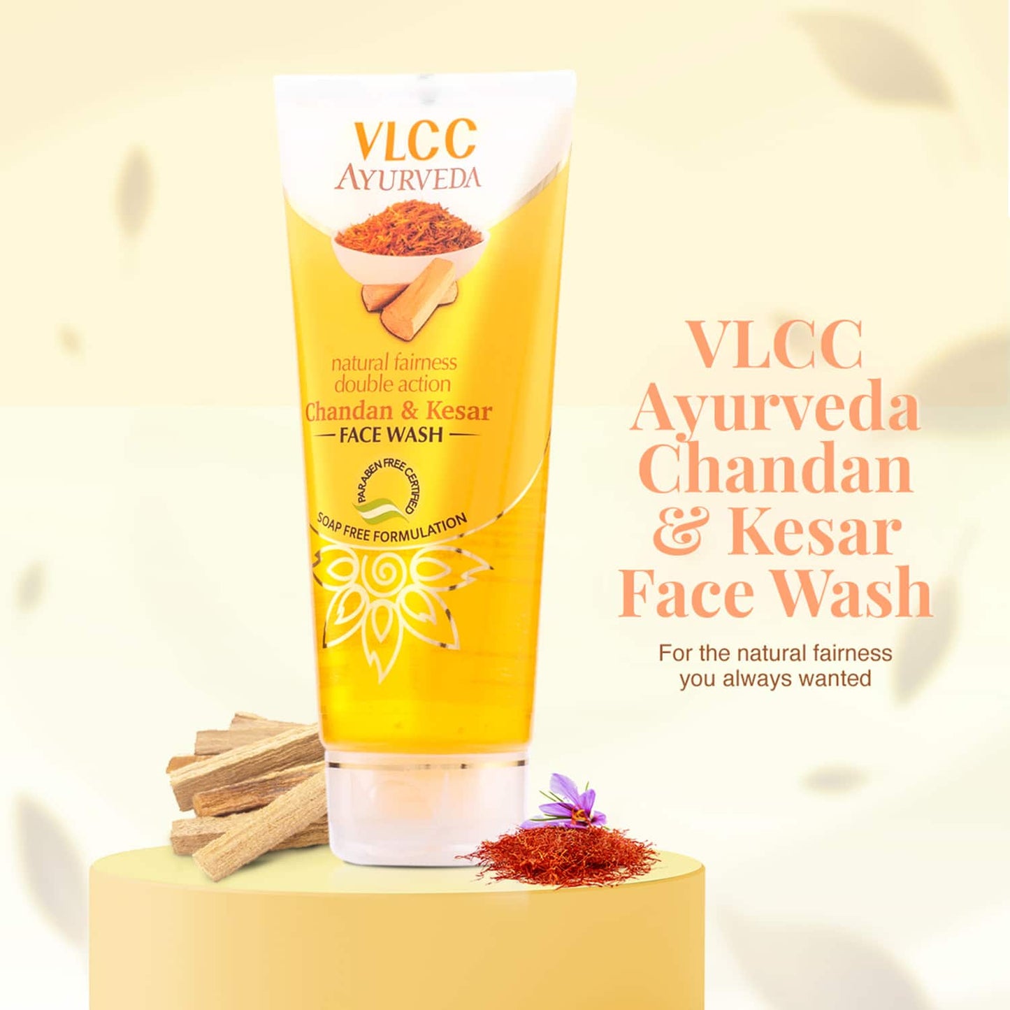 VLCC Natural Fairness Kesar Chandan Face Wash (100ml)