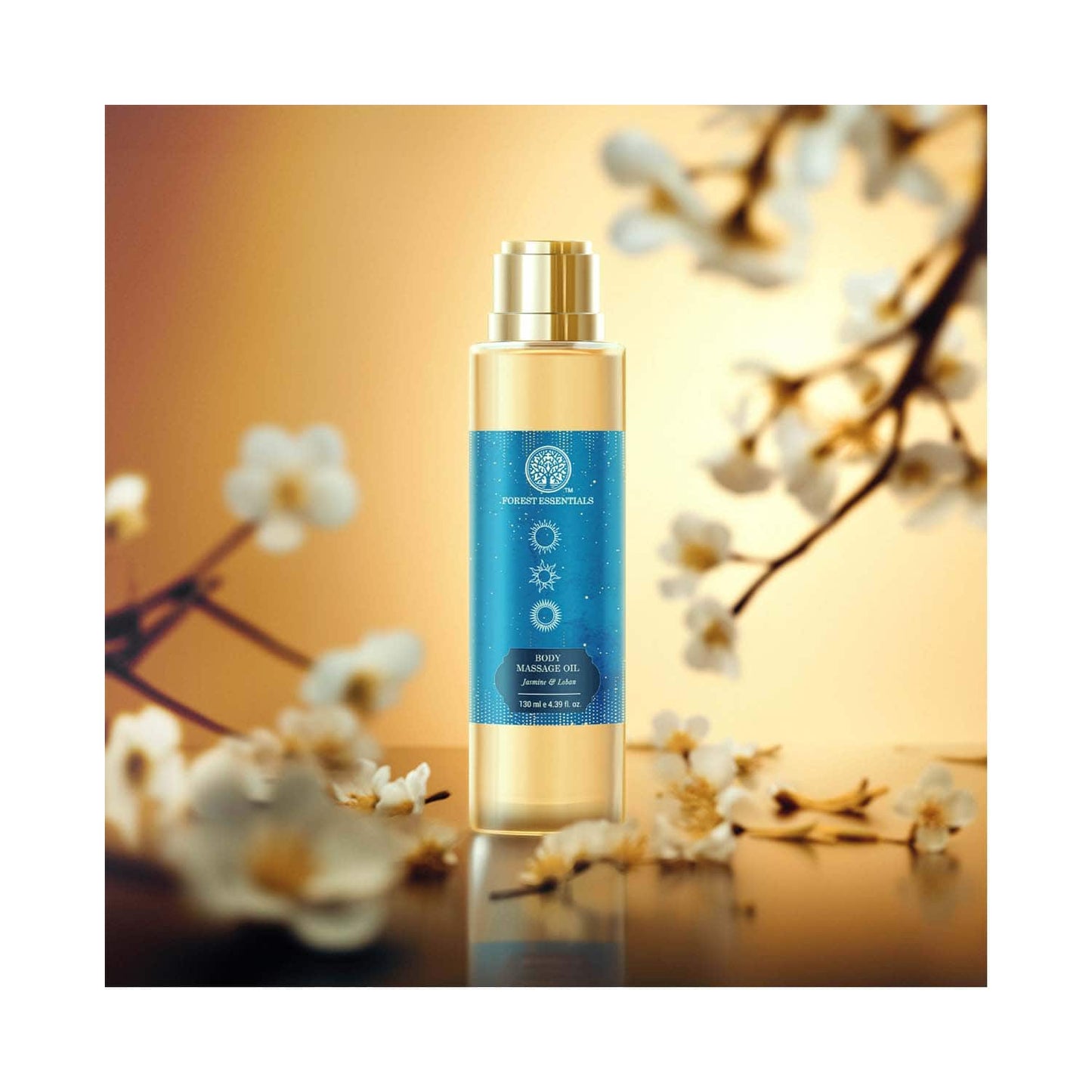 Forest Essentials Body Jasmine and Loban Ayurvedic For Nourishing Skin Massage Oil (130 ml)