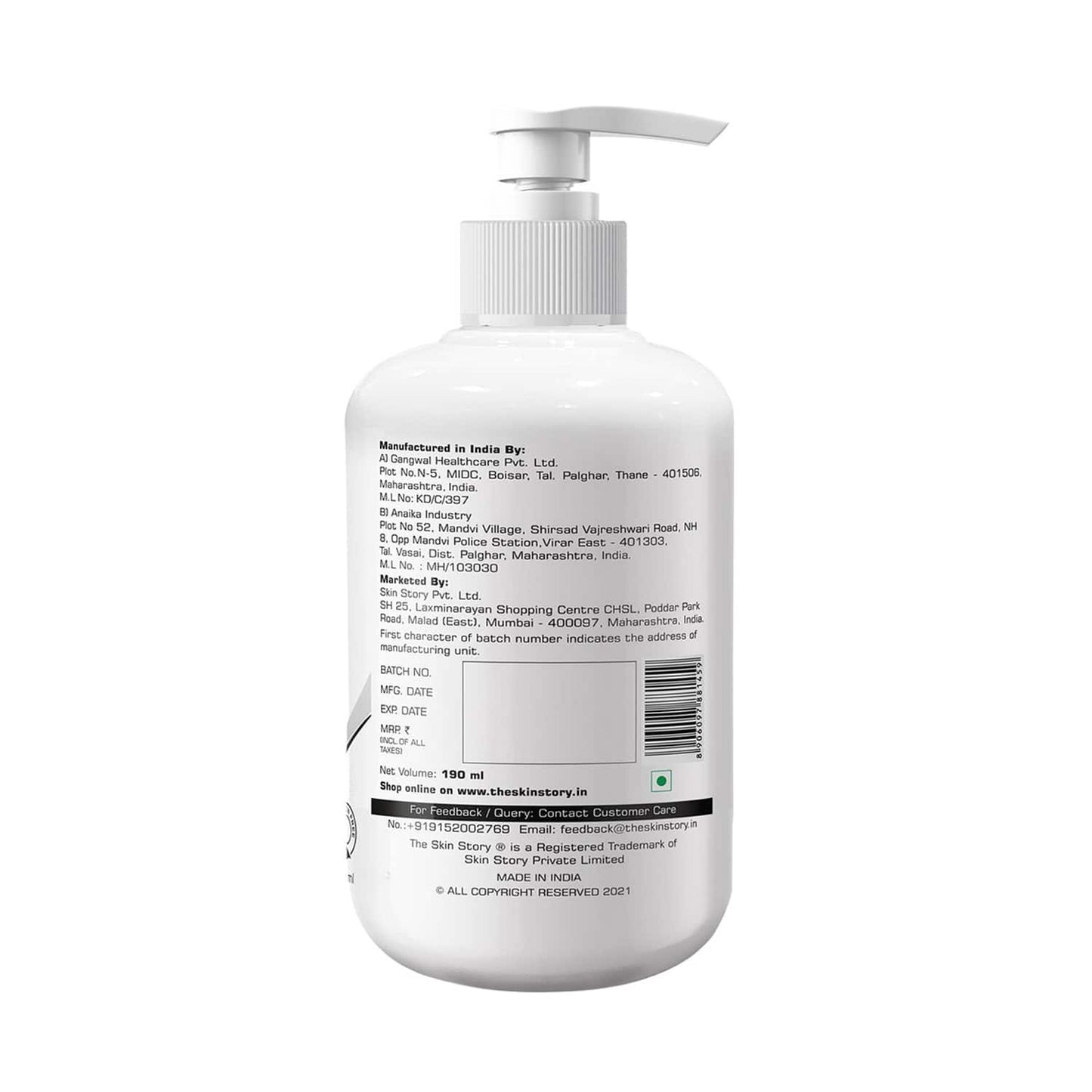 The Skin Story New Sulfate Free Keratin Shampoo (190ml)