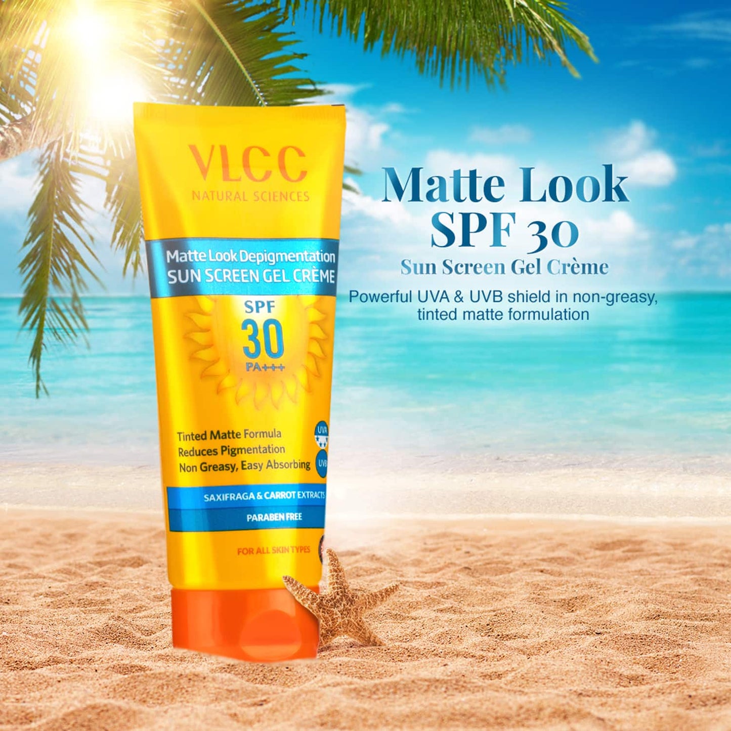 VLCC Matte Look Depigmentation Sunscreen Gel Creme SPF 30 (100g)