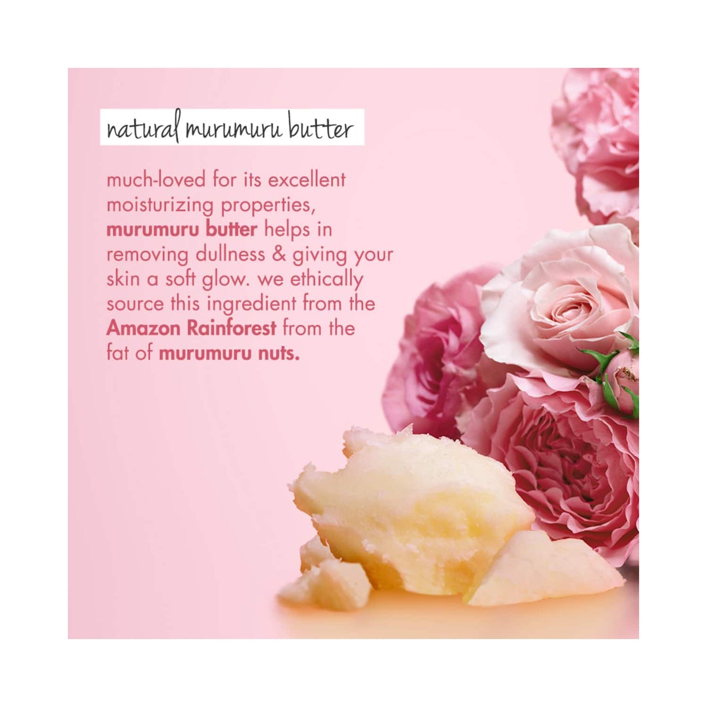 Love Beauty & Planet Murumuru Butter & Rose Moisturising Body Lotion (190 ml)