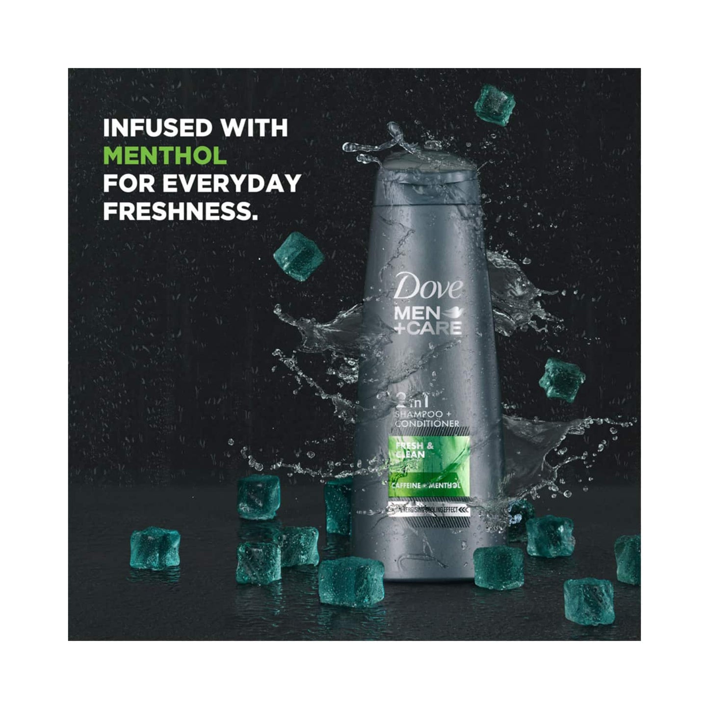 Dove Men+Care Fresh & Clean 2 In 1 Shampoo + Conditioner (340ml)