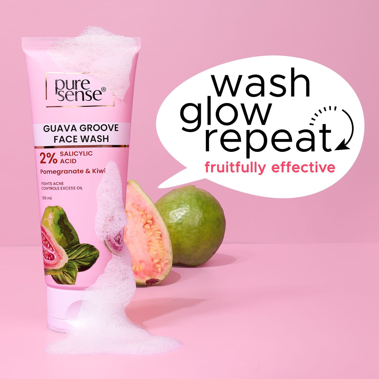 Pure Sense Guava Groove Face Wash (100 ml)