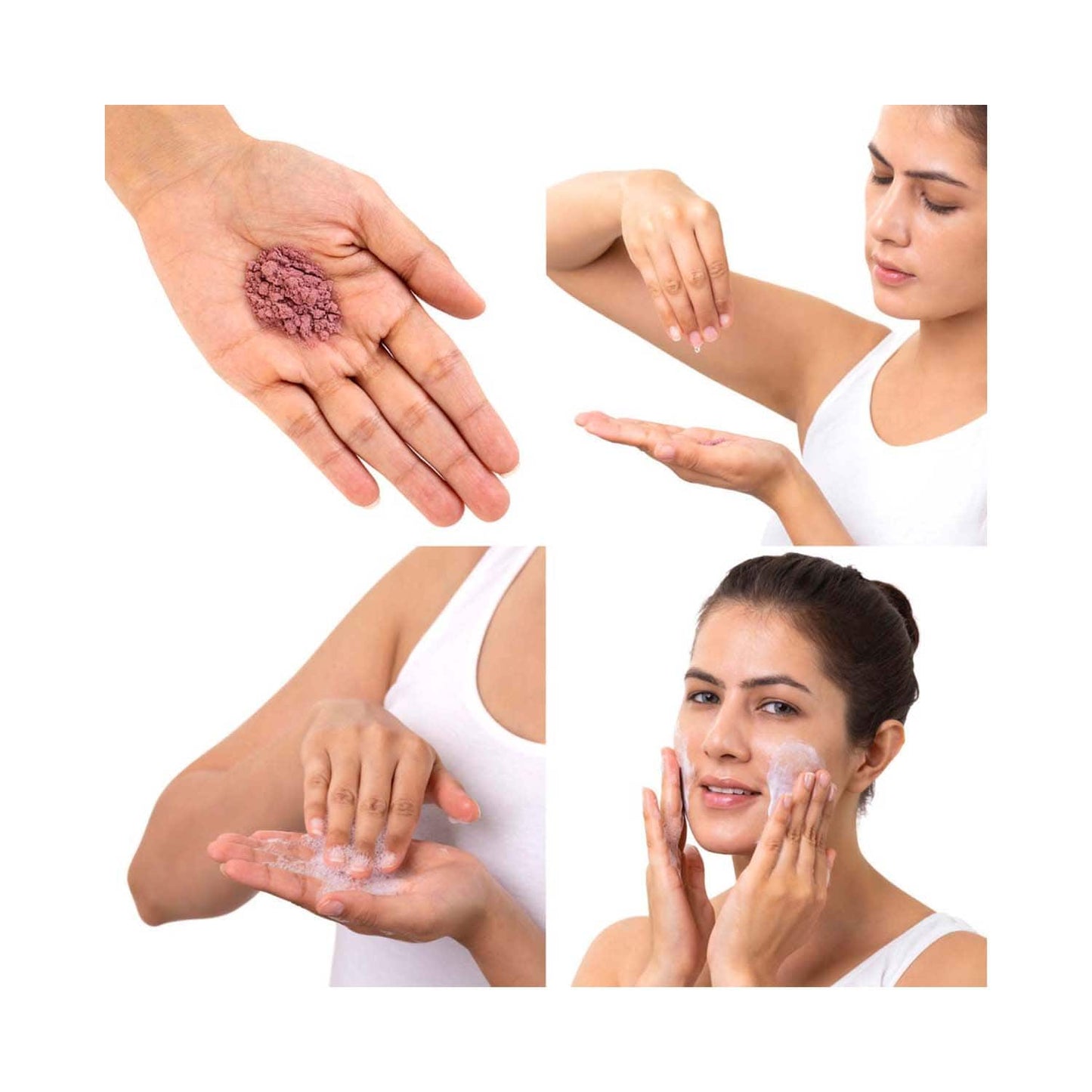 Brillare Rose Powder Face Wash For Well Hydrated Younger Looking Skin (30g)