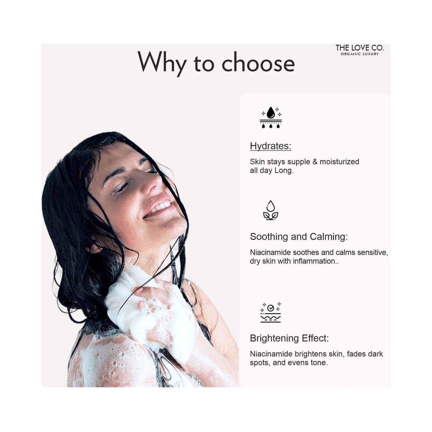 THE LOVE CO. Ultra Hydrating With Niacinamide Body Wash (250ml)