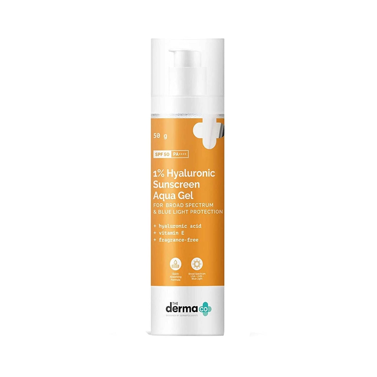 The Derma Co 1% Hyaluronic Sunscreen Aqua Gel SPF 50 Pa++ (50g)