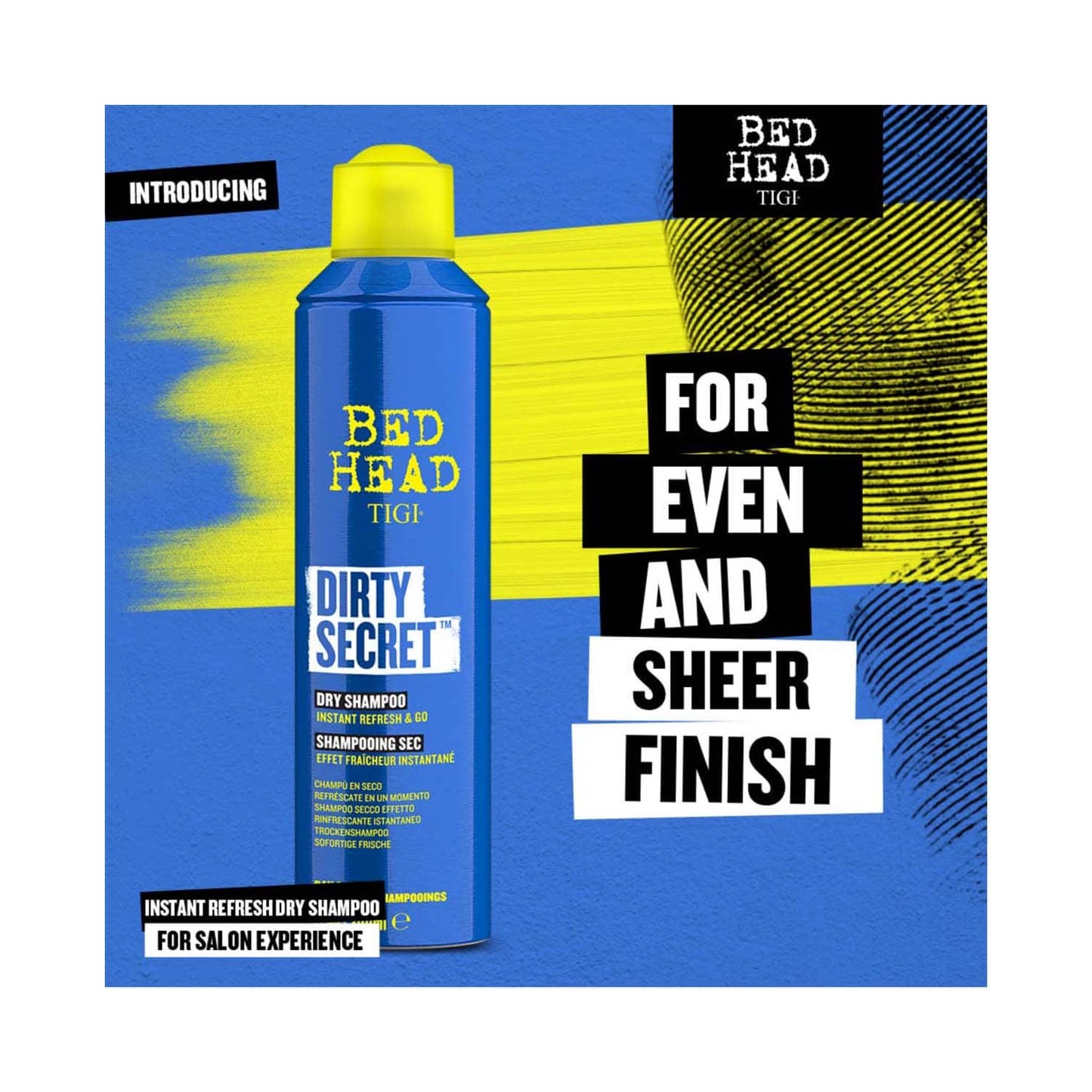 TIGI Bed Head Dirty Secret Instant Refresh & Go For Day 2 Hair Dry Shampoo Spray (300ml)