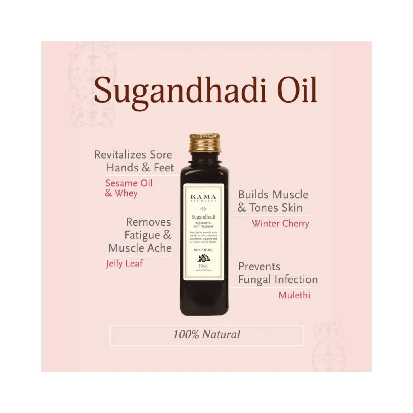 Kama Ayurveda Sugandhadi Rejuvenating Body Treatment Oil (100ml)