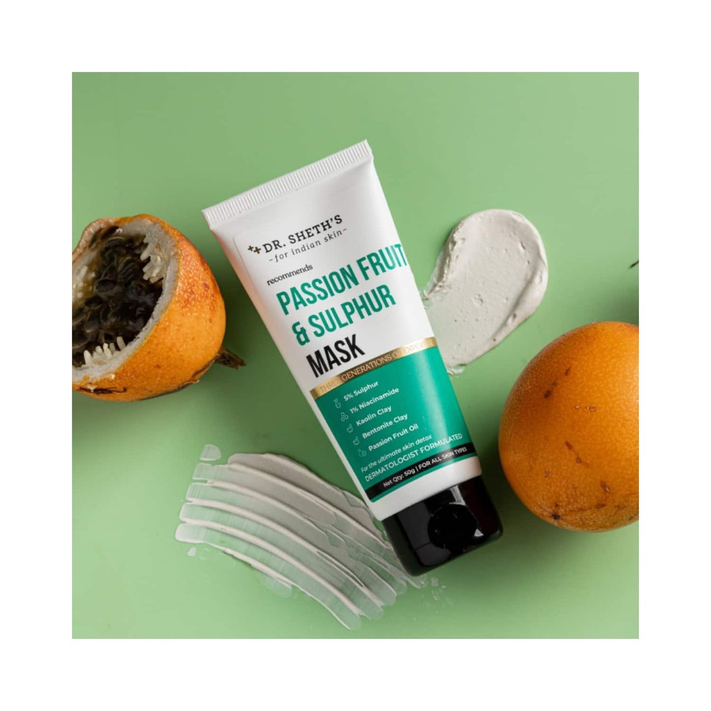 Dr. Sheth's Passion Fruit & Sulphur Mask (50g)