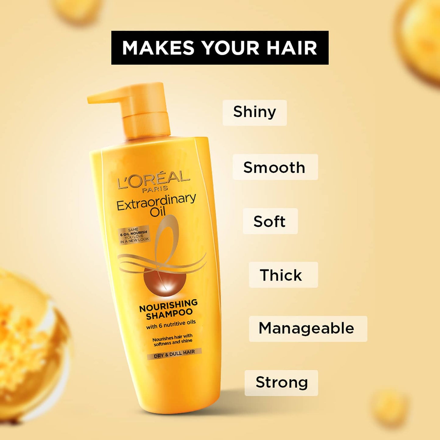 L'Oreal Paris Extraordinary Oil Nourishing Shampoo for Dry & Dull Hair (1000ml)