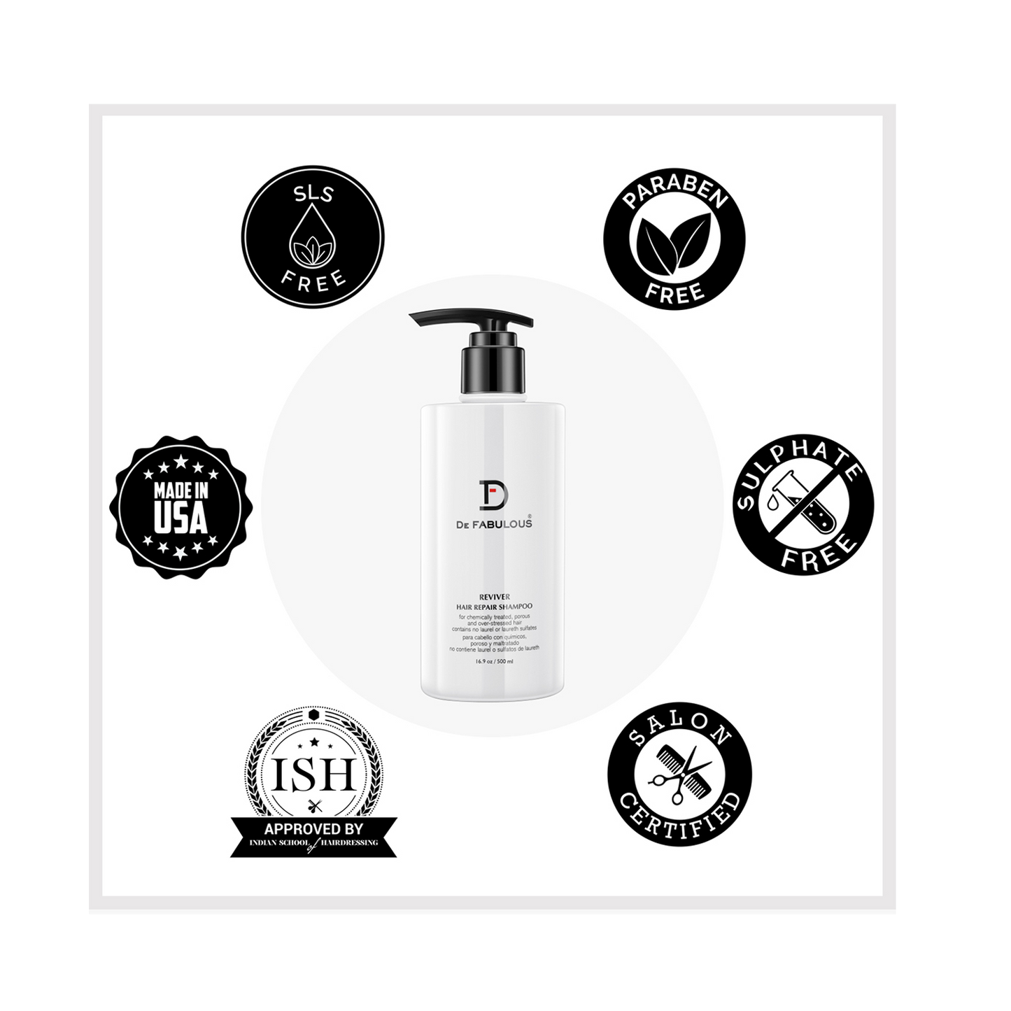 De Fabulous Reviver Shampoo (500ml)