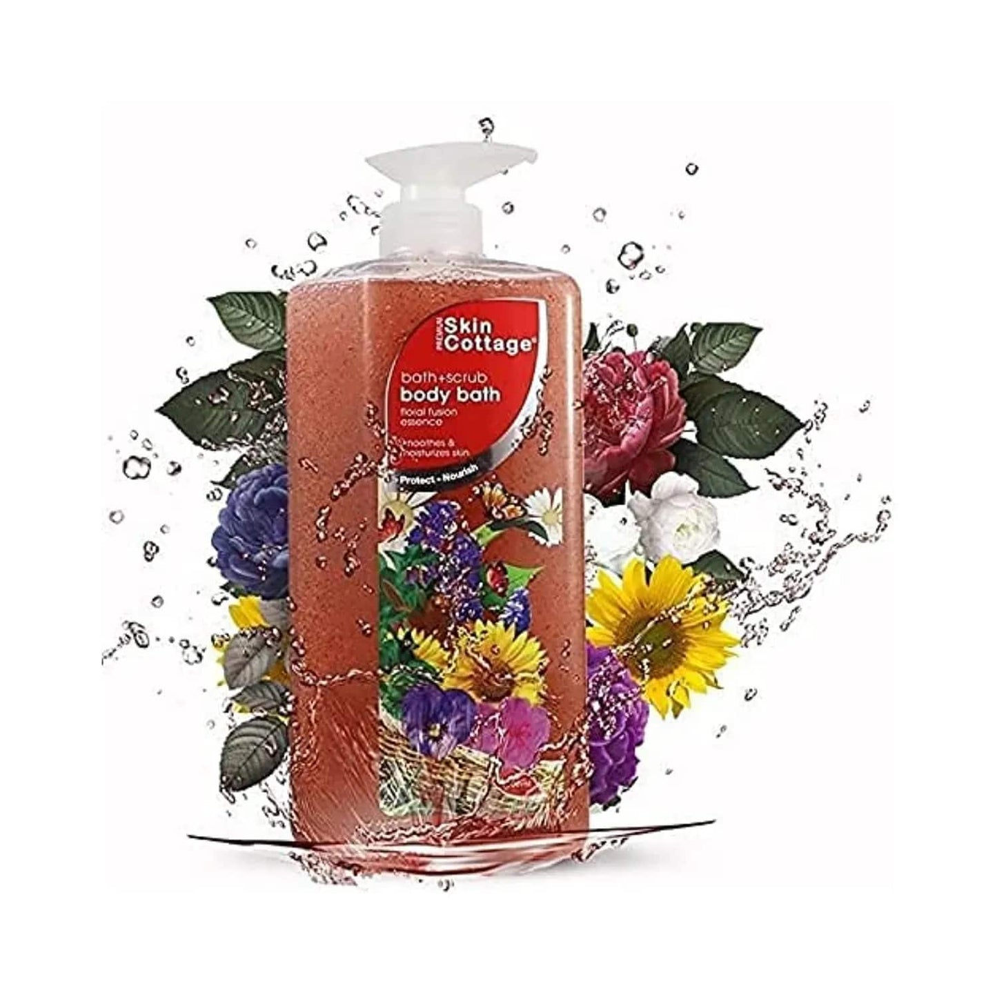 SKIN COTTAGE Floral Fusion Essence Body Bath + Scrub (1000ml)