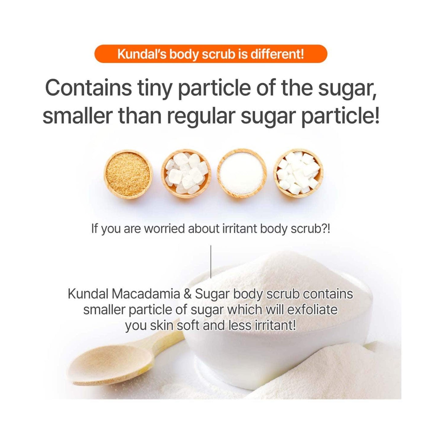 Kundal Cherry Blossom Macadamia & Sugar Body Scrub (550g)