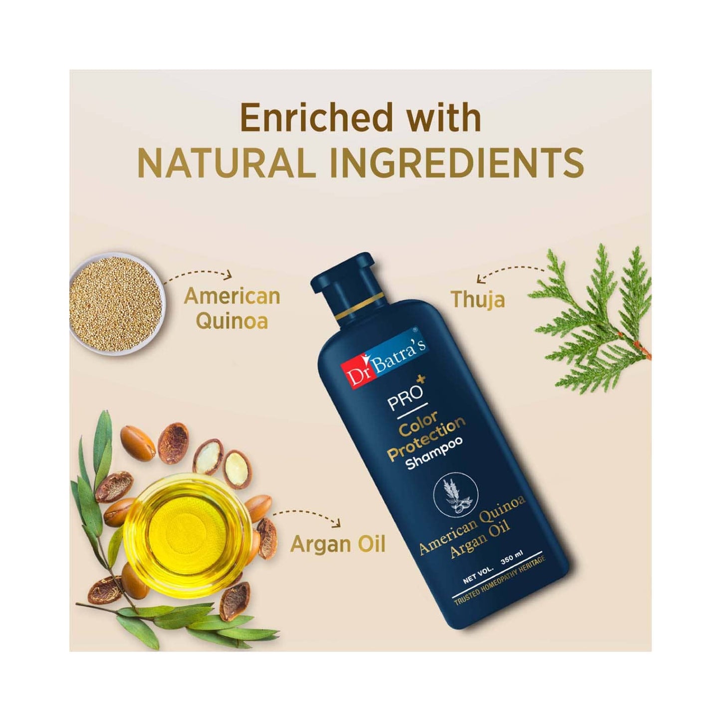 Dr Batra's Pro Color Protection Enriched With Argan Oil Shampoo (350ml)