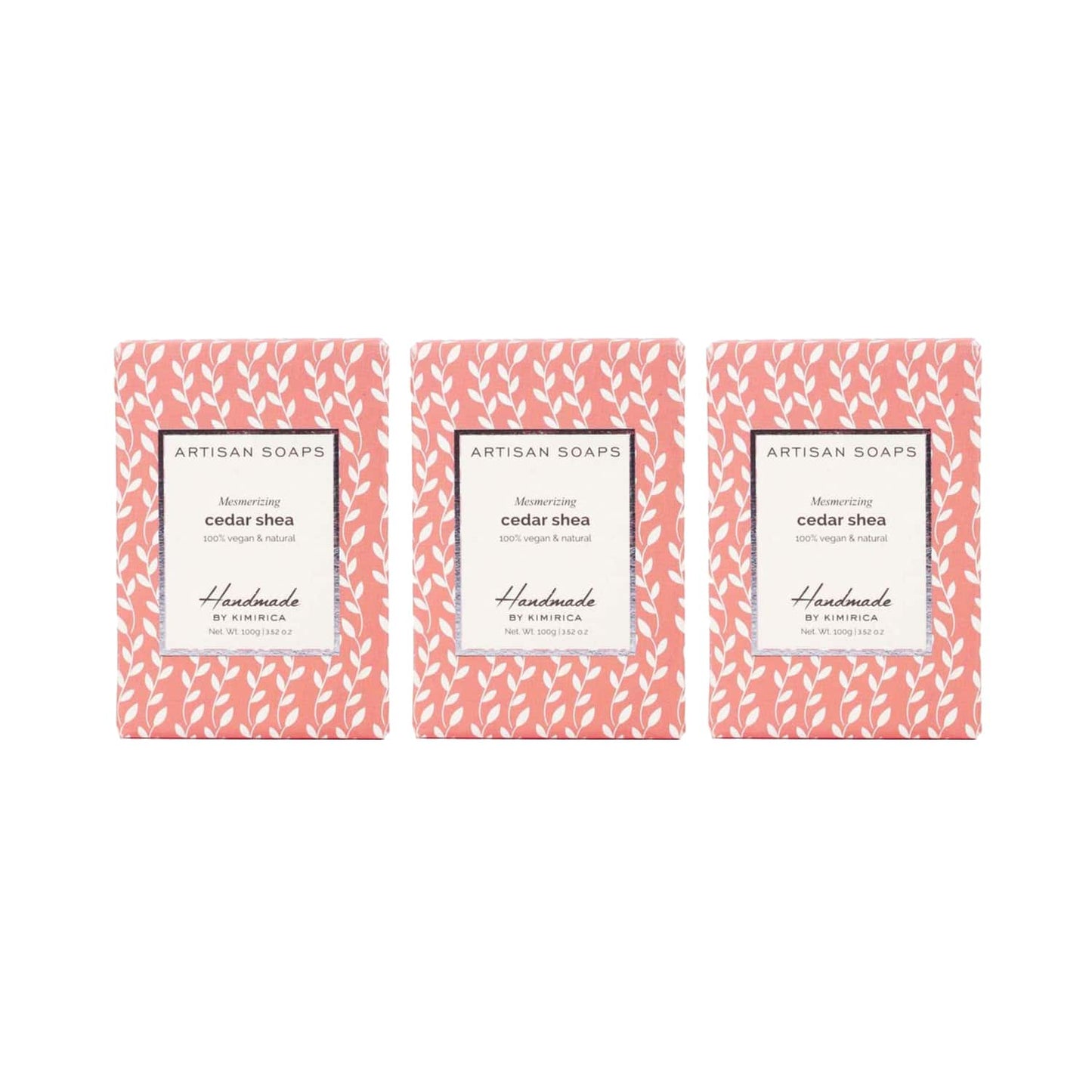Kimirica Handmade Cedar Soap Set Of 3 Combo