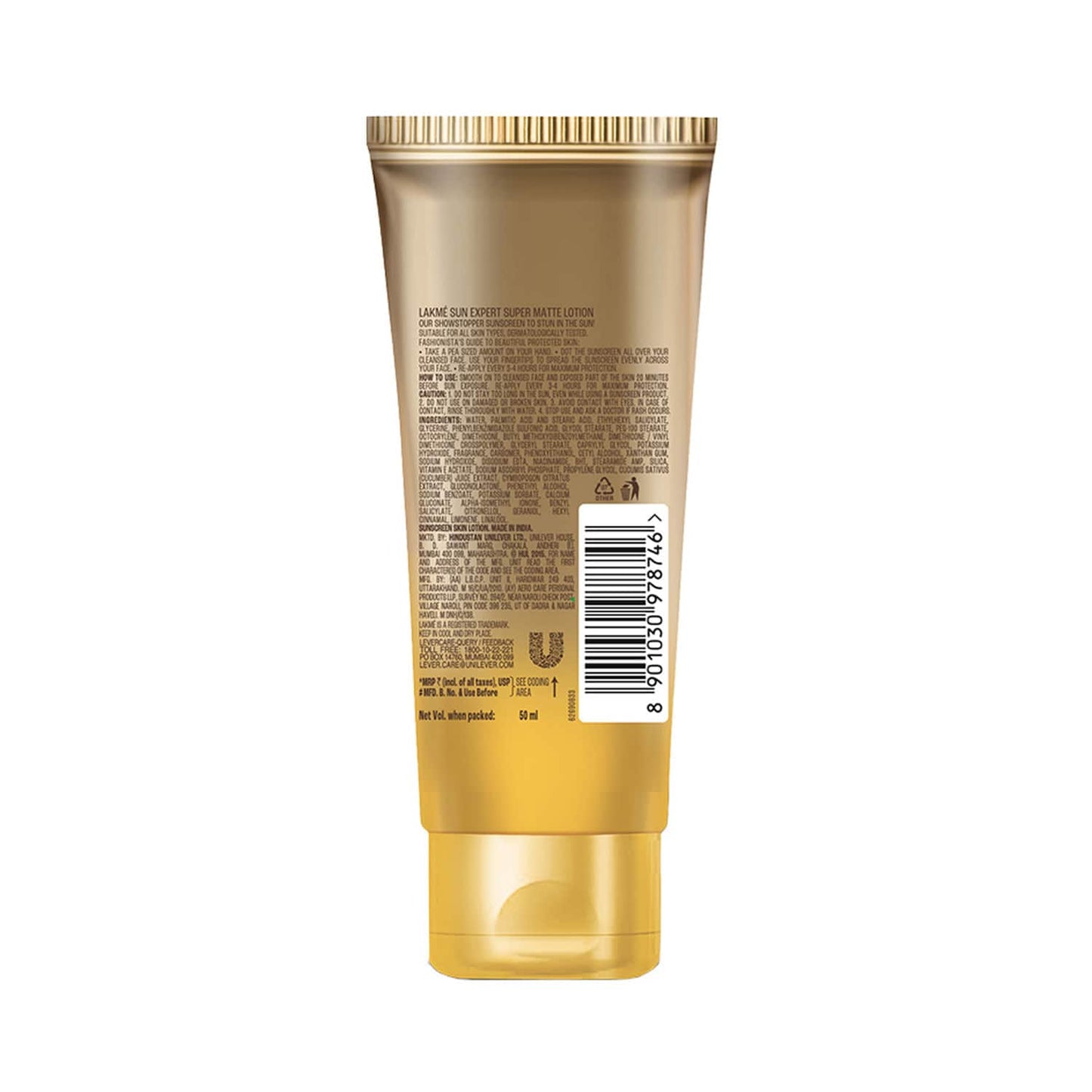 Lakme Sun Expert SPF 24 PA++ UltraMatte Lotion (50 ml)