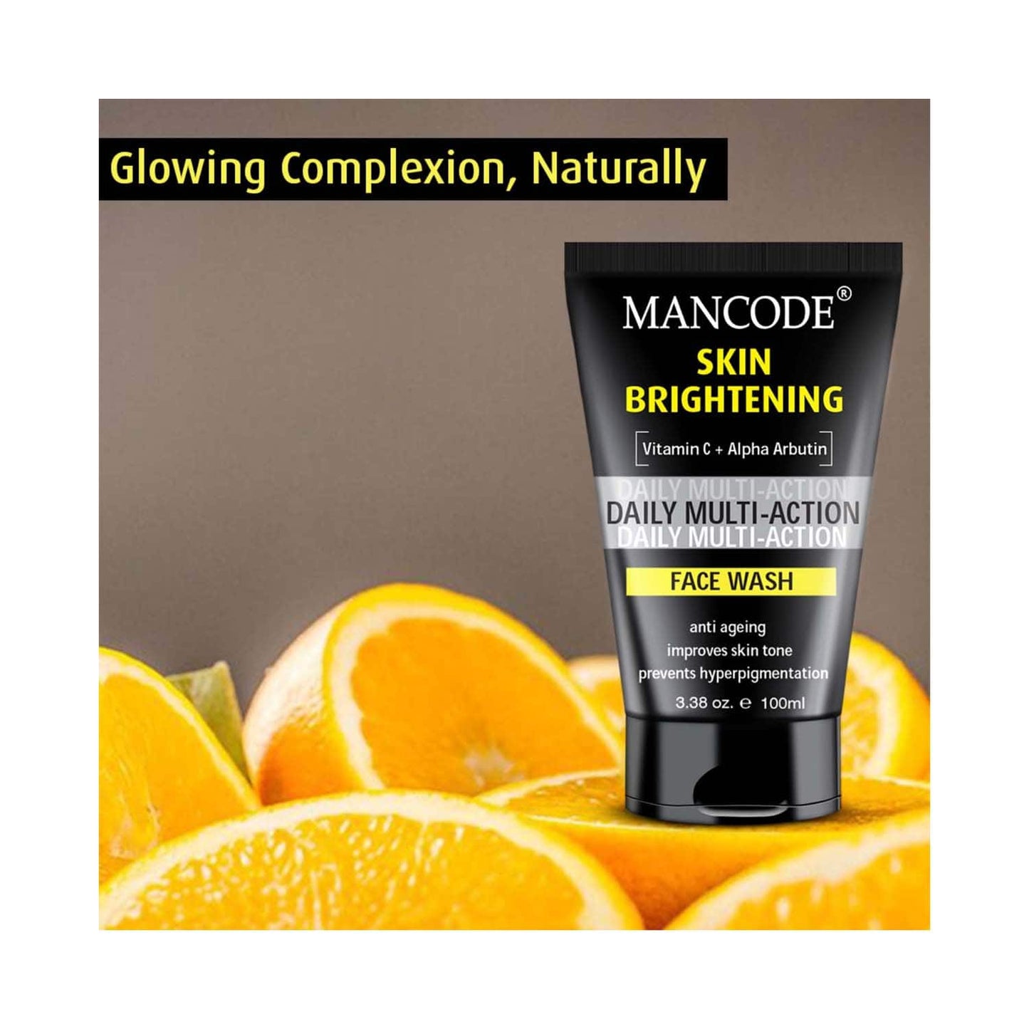 Mancode Skin Brightening Face Wash For Men (100 ml)