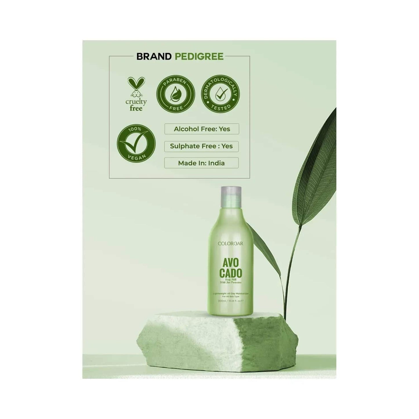 Colorbar Avocado Body Milk With Sun Protection Lightweight Moisturiser (300ml)