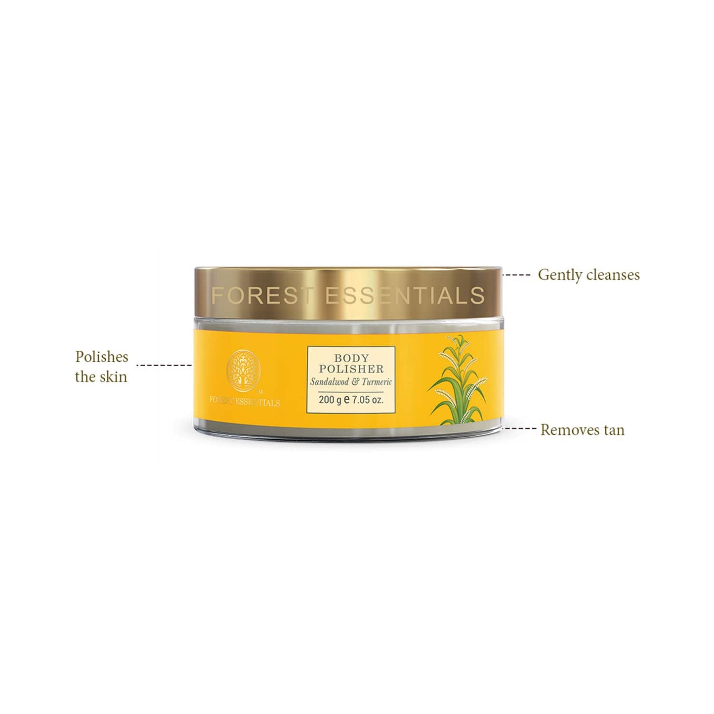 Forest Essentials Body Polisher Ayurvedic Exfoliating Scrub (200 g)