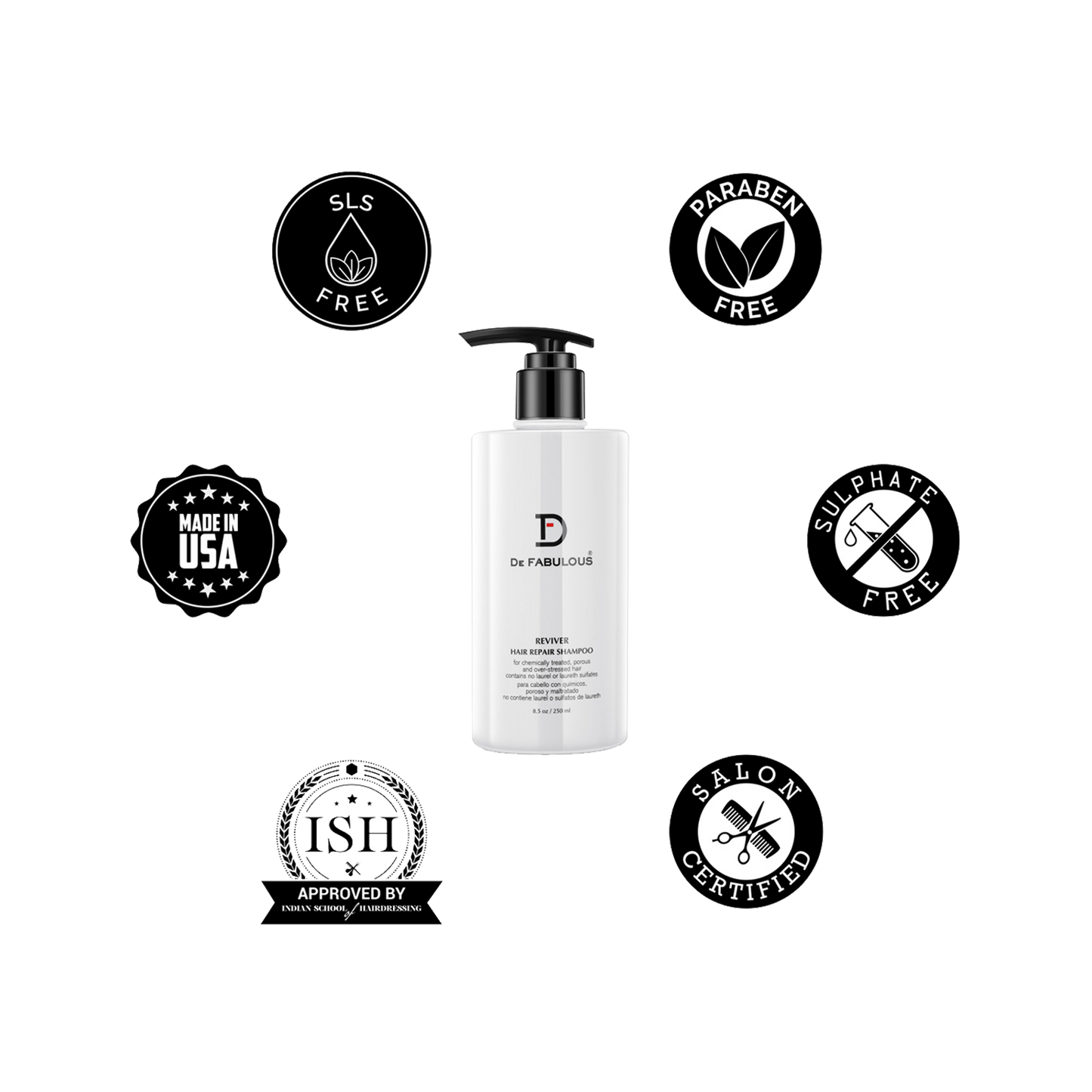 De Fabulous Reviver Hair Repair Shampoo (250ml)