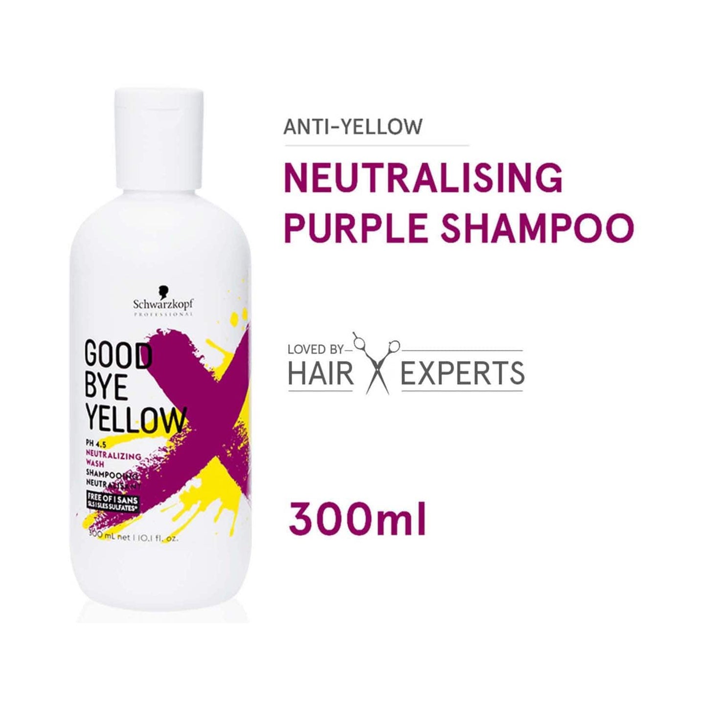 Schwarzkopf Professional Goodbye Yellow Neutralizing Shampoo pH 4.5 (300ml)