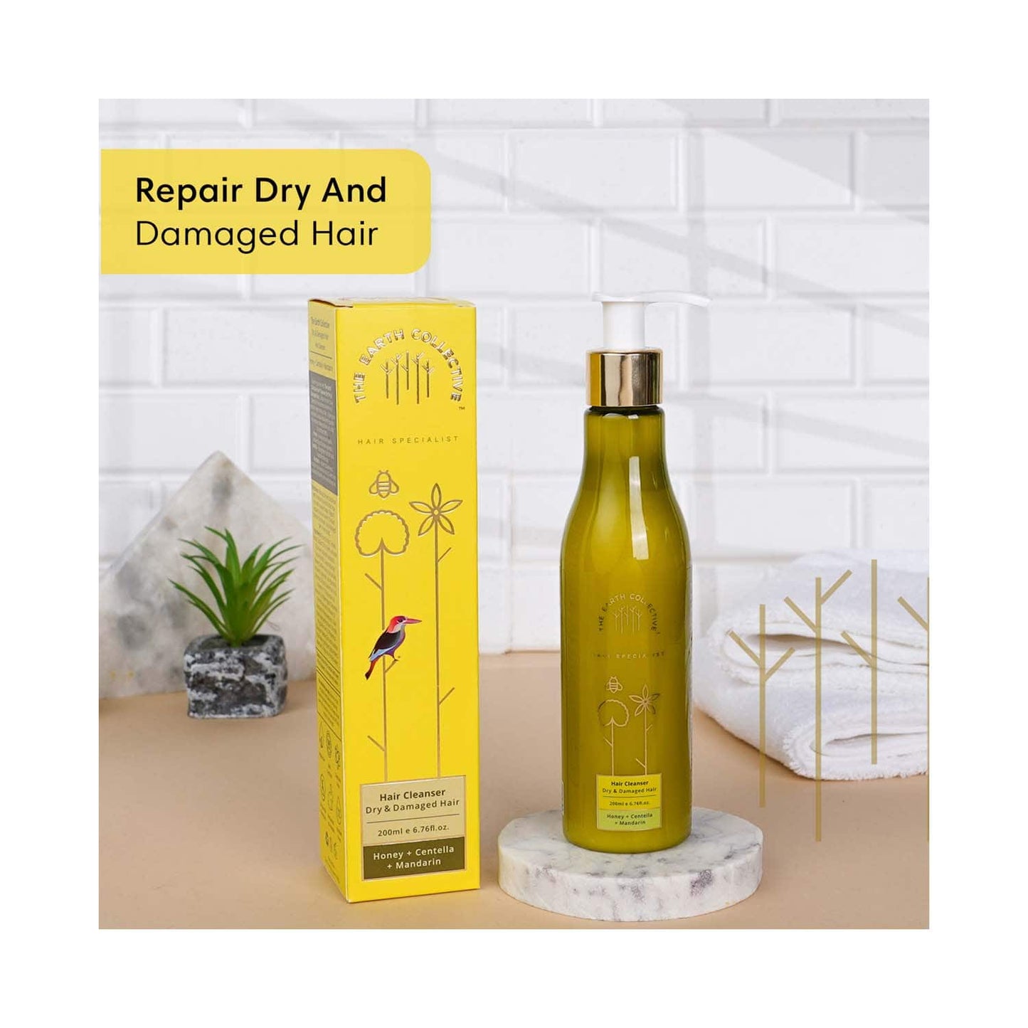 The Earth Collective Hair Cleanser For Dry & Damaged (200 ml)