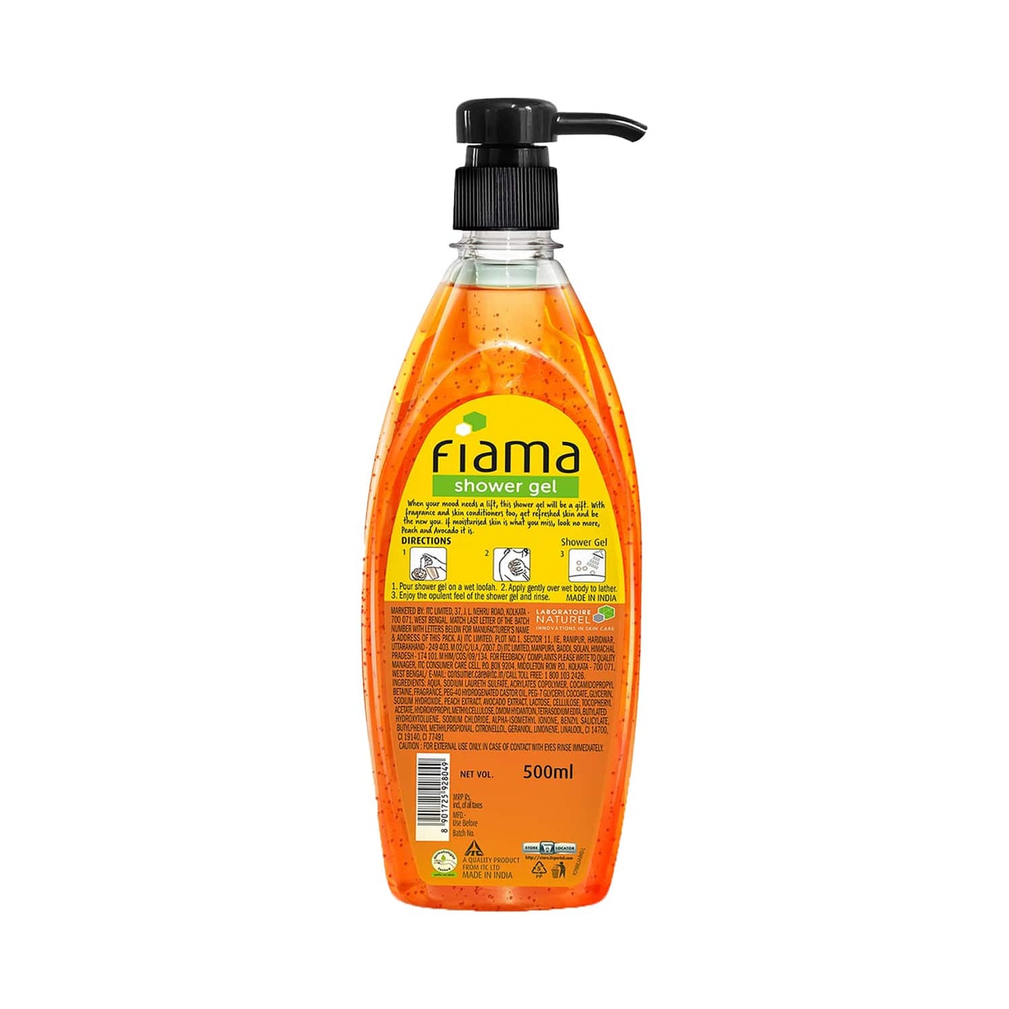 Fiama Peach & Avocado Moisturised Skin Shower Gel With Skin Conditioners (500ml)