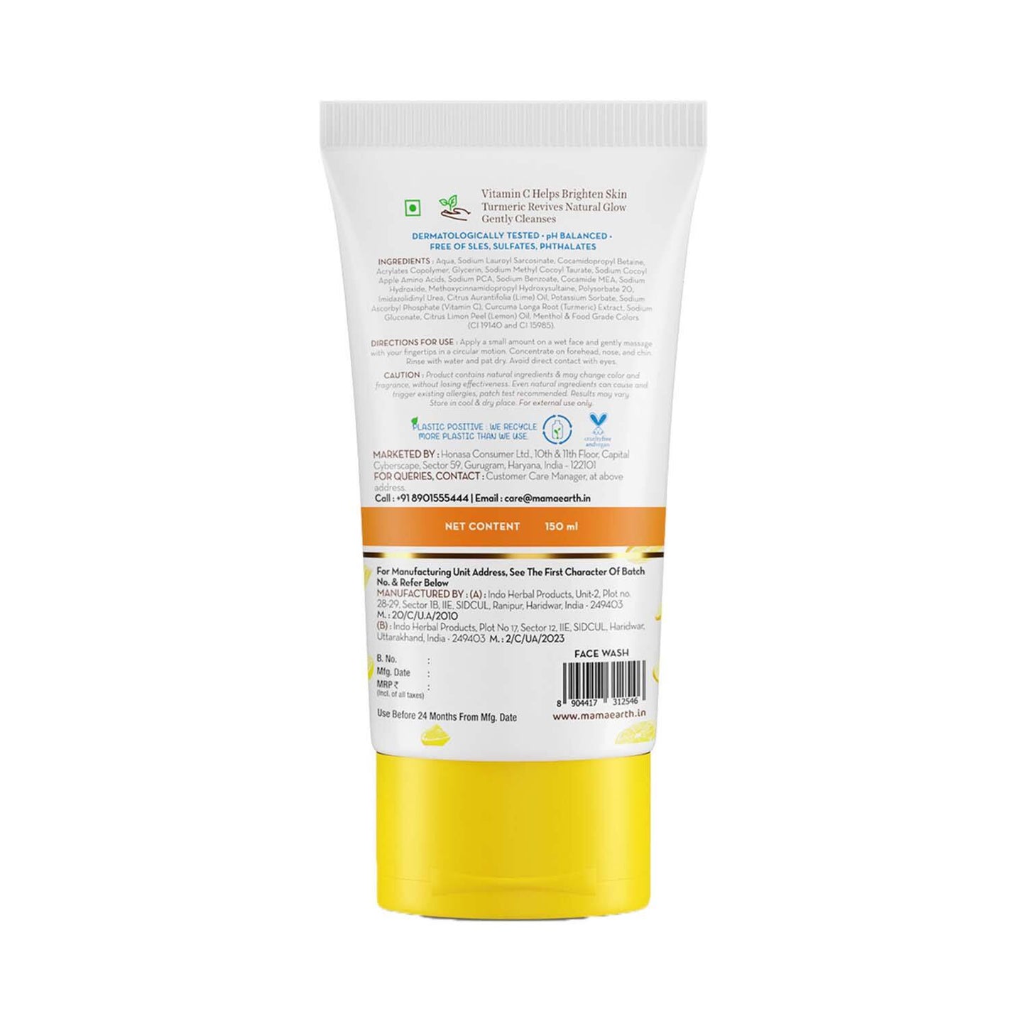 Mamaearth Vitamin C Face Wash (150 ml)