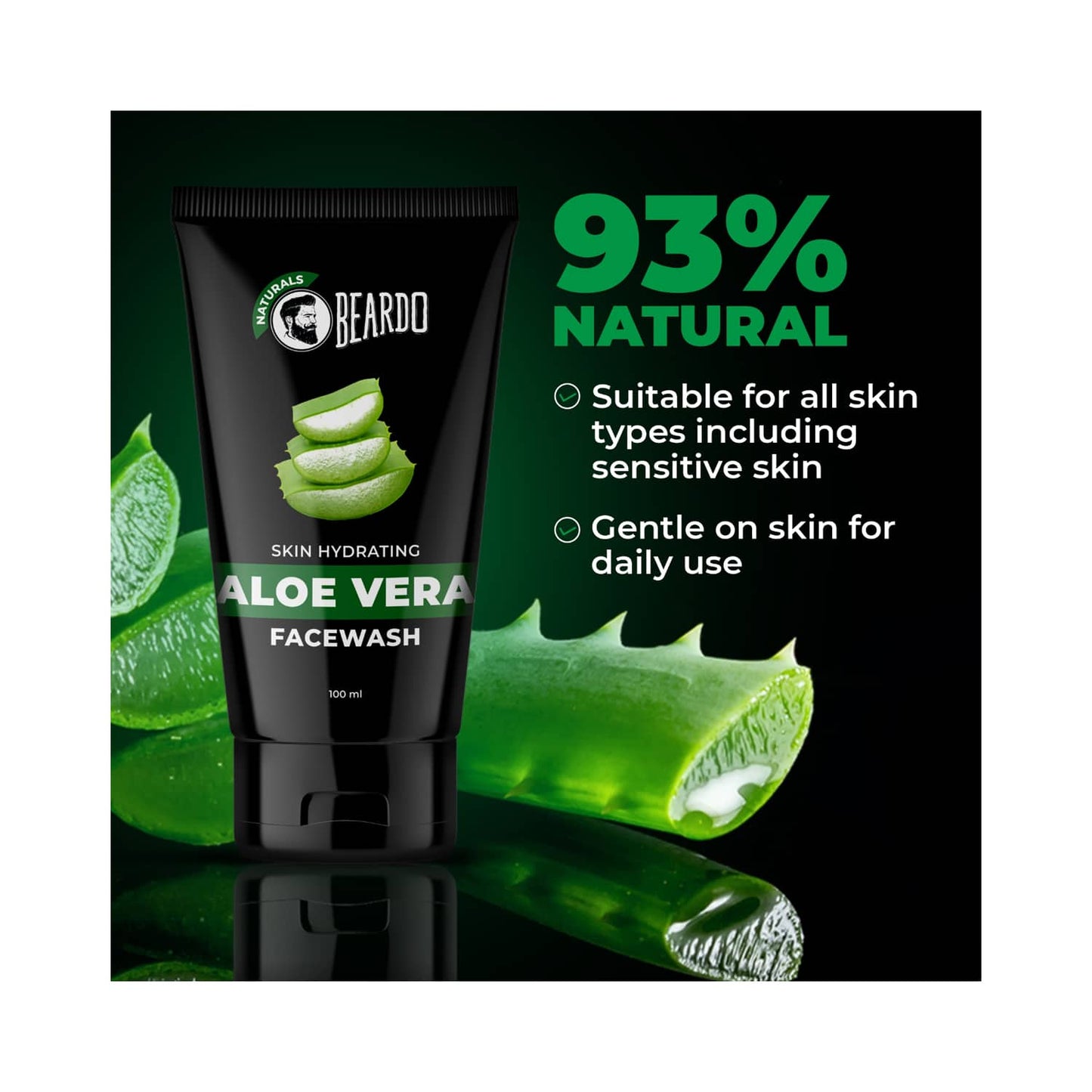 Beardo Skin Hydrating Aloe Vera Facewash (100ml)