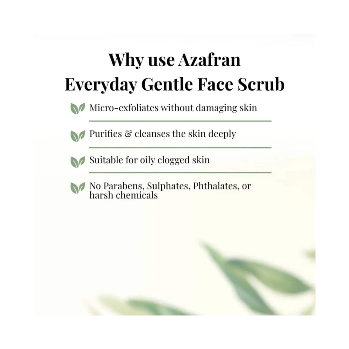 Azafran Organics Everyday Gentle Face Scrub (50g)