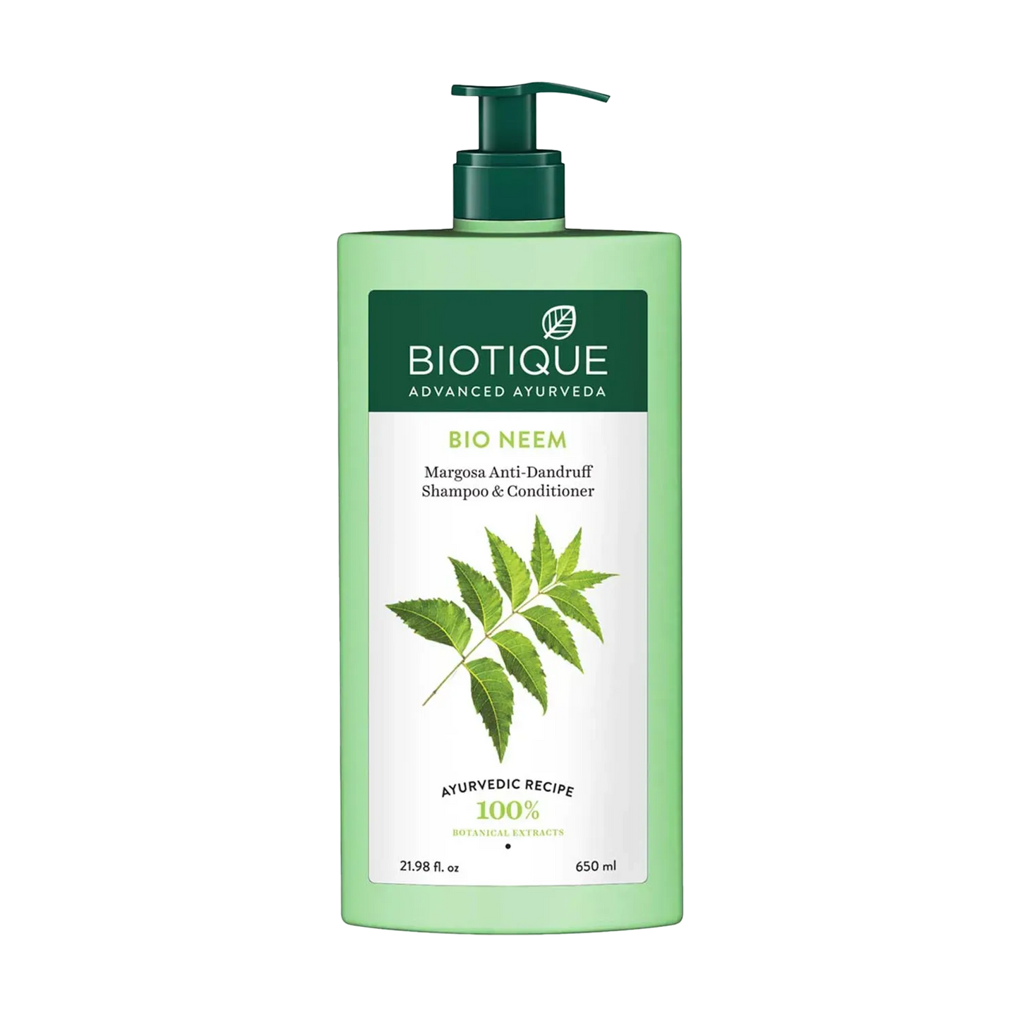 Biotique Bio Neem Margosa Anti-Dandruff Shampoo & Conditioner - (650ml)