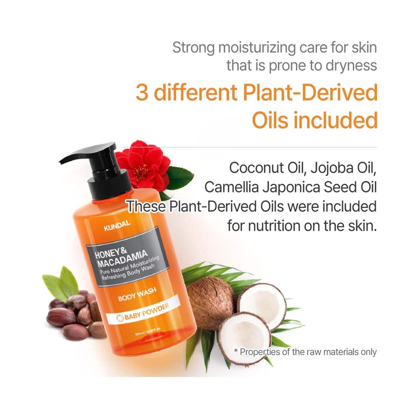 Kundal Pink Grapefruit Honey & Macadamia Pure Body Wash (500ml)