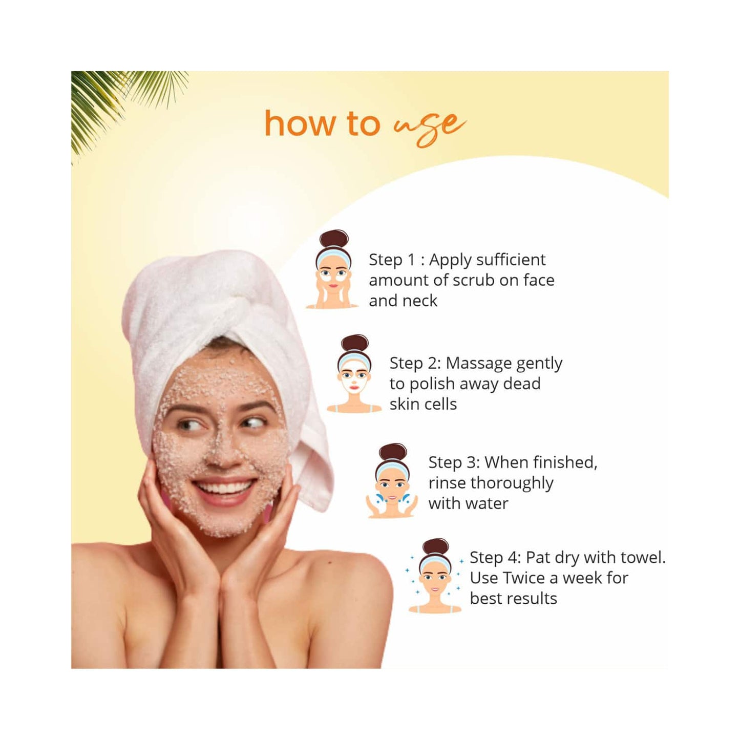 Globus Naturals De Tan Face Scrub Enriched With Lemon & Rose (100g)