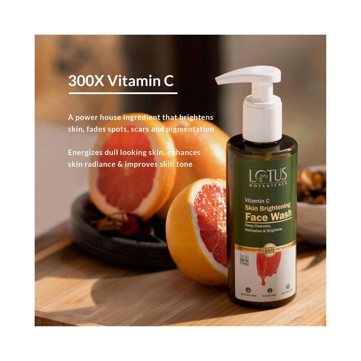 Lotus Botanicals Skin Brightening Face Wash (180ml)