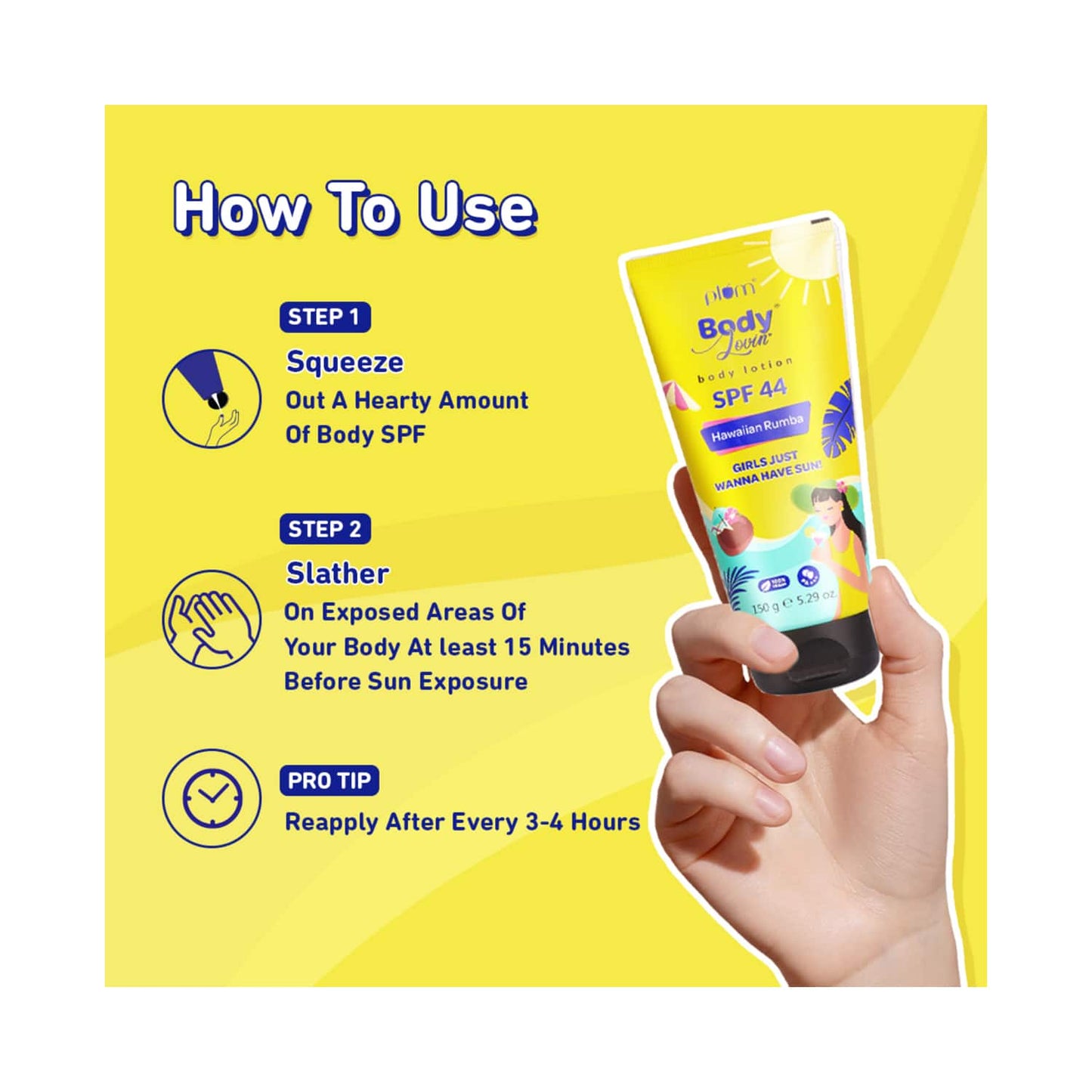 Plum BodyLovin' Hawaiian Rumba Body Sunscreen with SPF 44 PA+++ (150g)