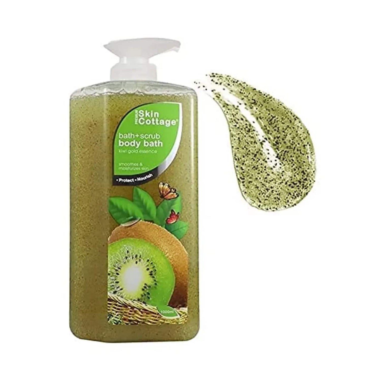 SKIN COTTAGE Kiwi Gold Essence Body Bath + Scrub (1000ml)