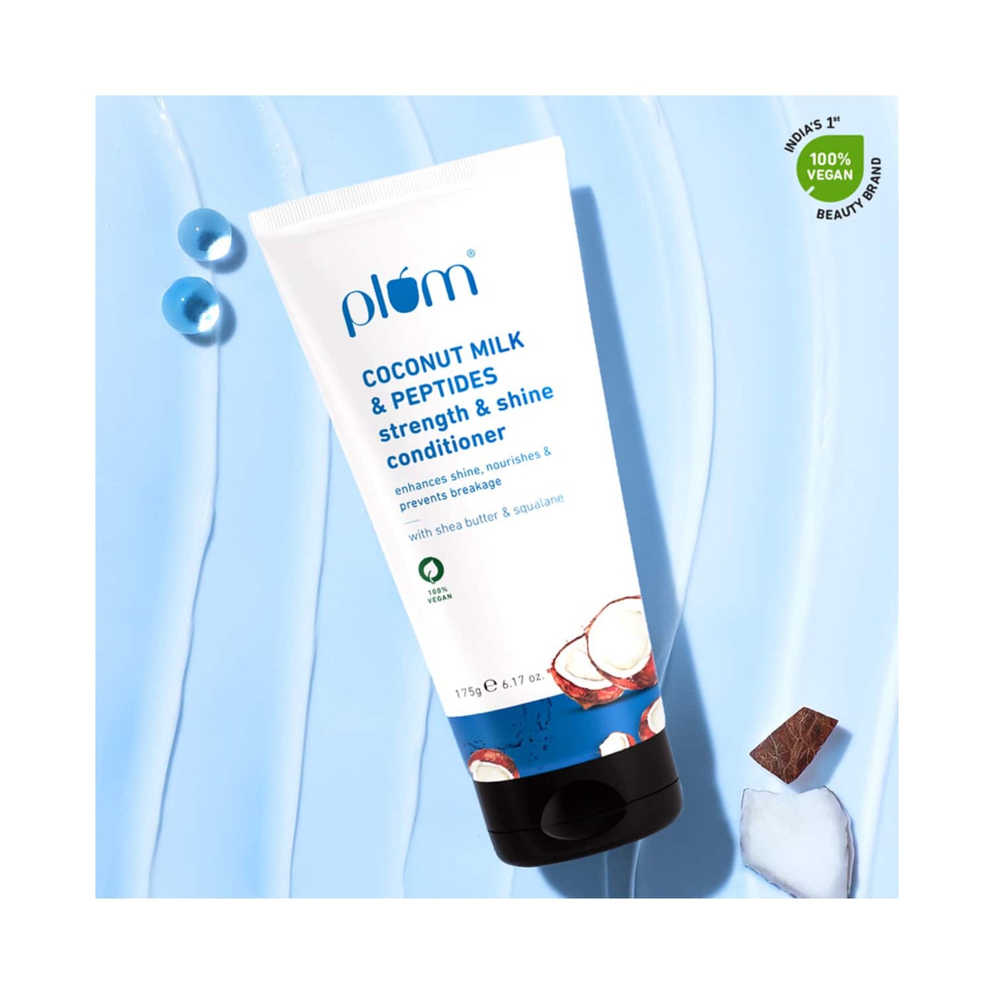 Plum Coconut Milk & Peptides Strength & Shine Conditioner (175g)