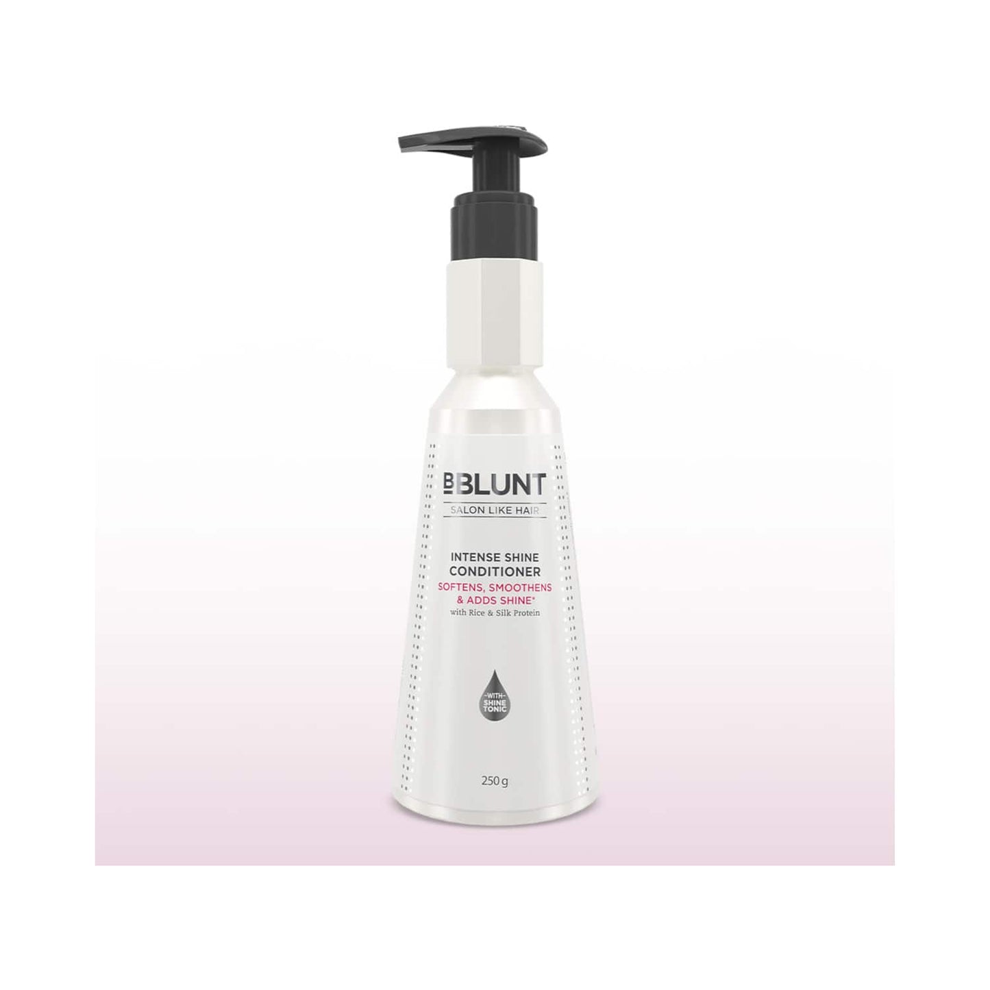 BBlunt Intense Shine Conditioner With Rice & Silk Protein For Softer & Shinier Hair (250g)