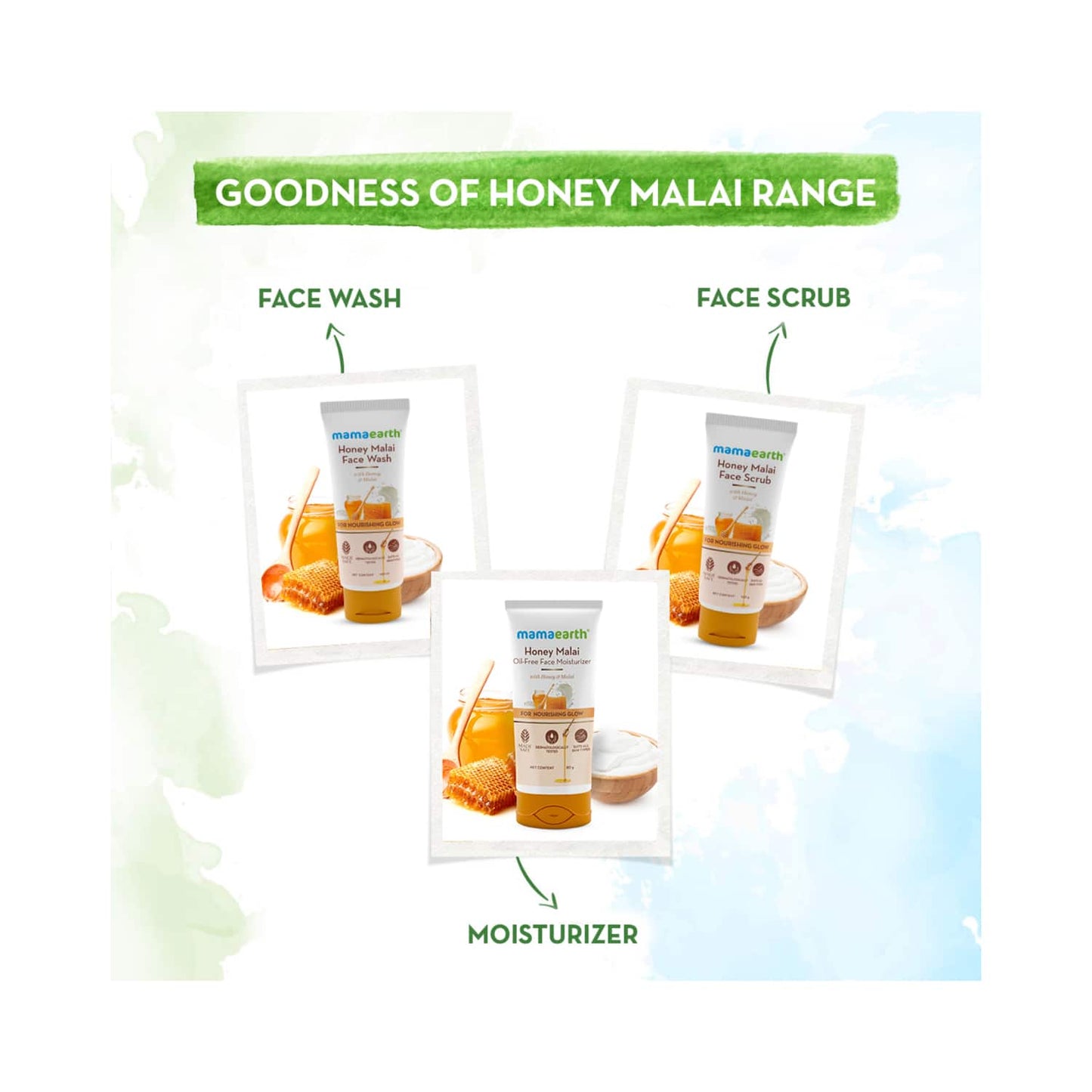Mamaearth Honey Malai Face Wash (100ml)