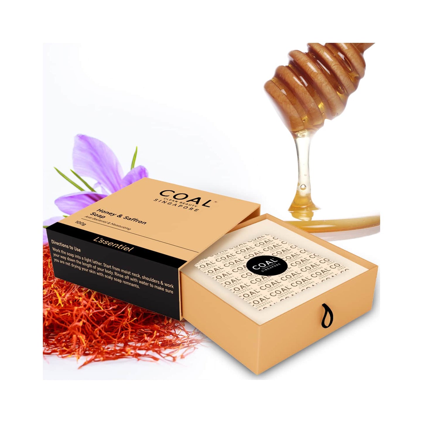 COAL CLEAN BEAUTY Honey & Saffron Soap (100g)